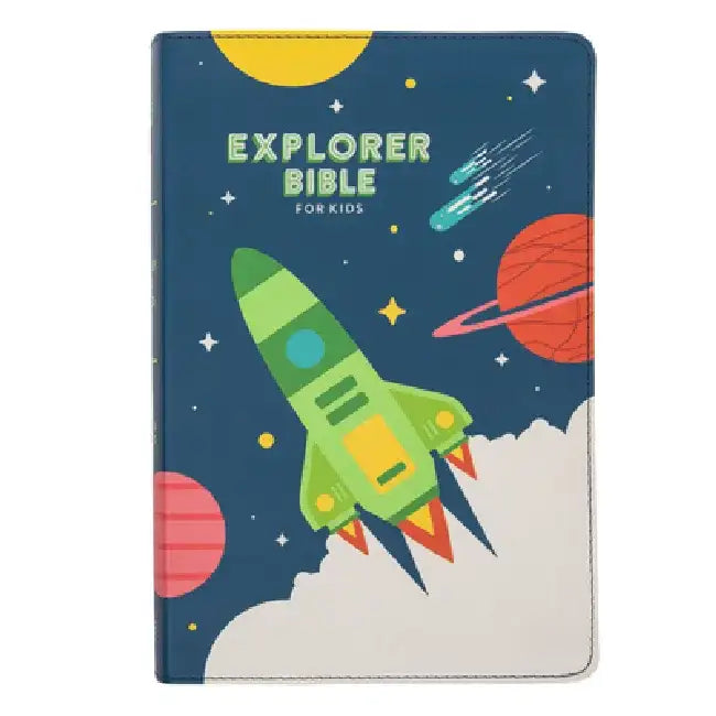CSB Explorer Bible for Kids, Blast Off Leathertouch, Indexed by Csb Bibles by Holman