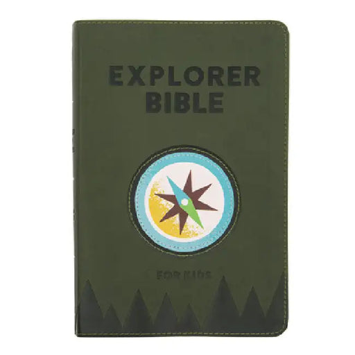 CSB Explorer Bible for Kids, Olive Compass Leathertouch by Csb Bibles by Holman