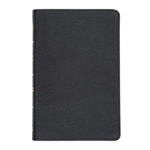 CSB Thinline Bible, Black Genuine Leather, Indexed by Csb Bibles by Holman