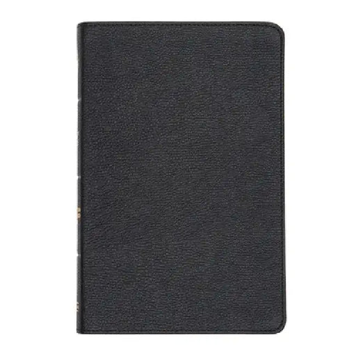CSB Thinline Bible, Black Genuine Leather, Indexed by Csb Bibles by Holman