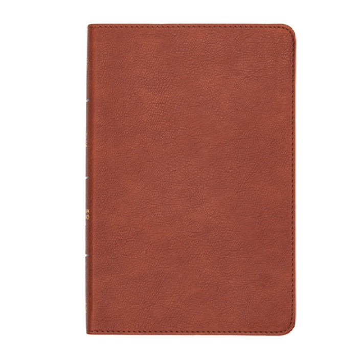 CSB Thinline Reference Bible, Burnt Sienna Leathertouch by Csb Bibles by Holman