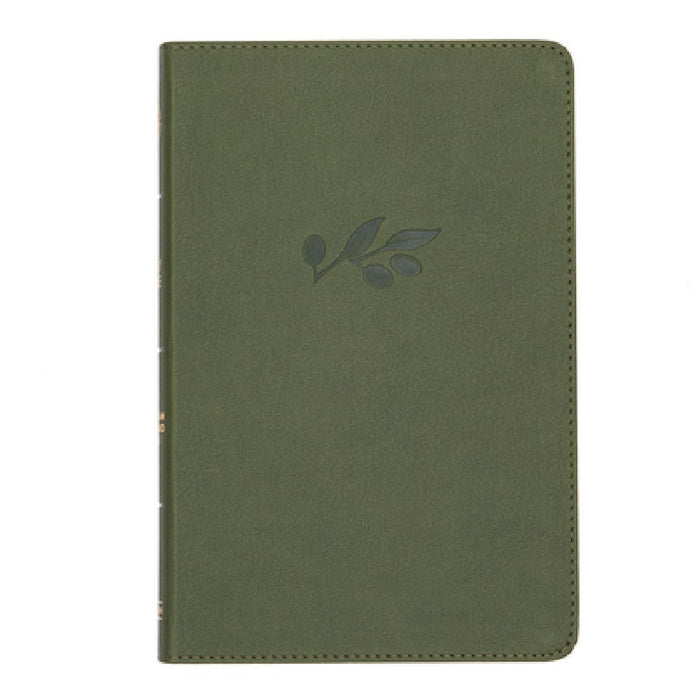 CSB Thinline Reference Bible, Olive Leathertouch by Csb Bibles by Holman