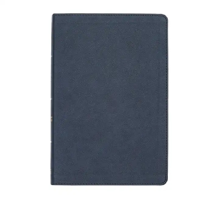CSB Large Print Thinline Bible, Navy Leathertouch by Csb Bibles by Holman