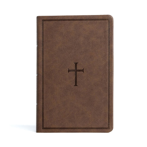 CSB Large Print Personal Size Reference Bible, Brown Leathertouch by Csb Bibles by Holman