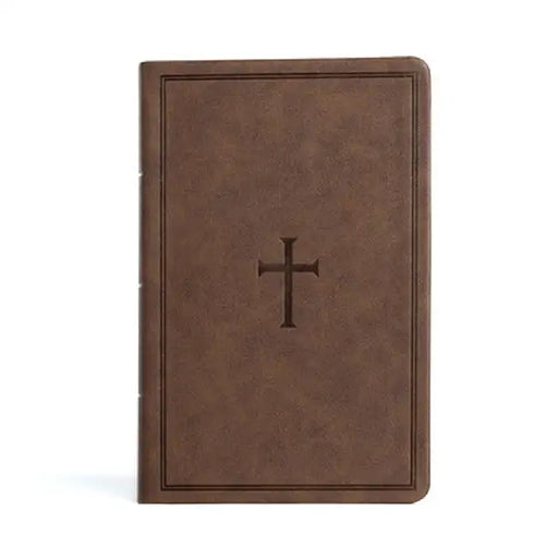 CSB Large Print Personal Size Reference Bible, Brown Leathertouch by Csb Bibles by Holman