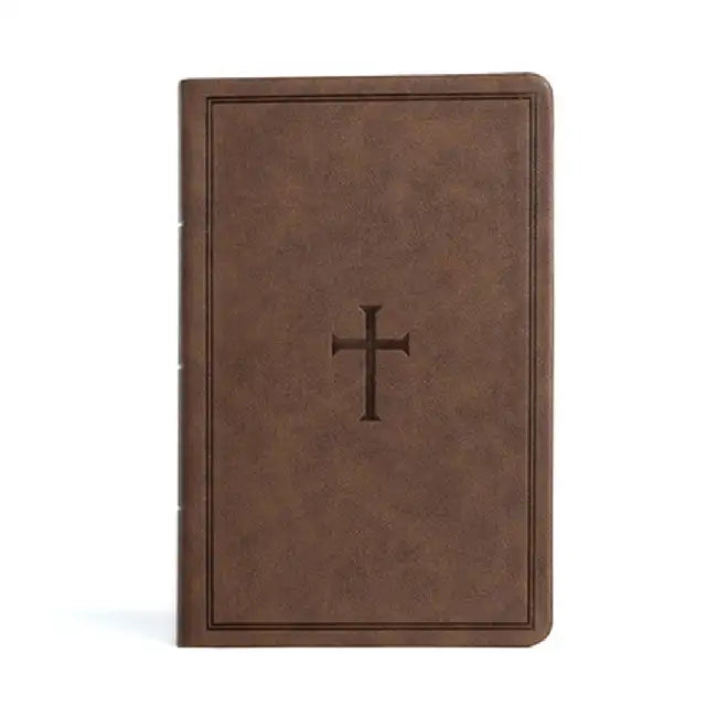 CSB Large Print Personal Size Reference Bible, Brown Leathertouch by Csb Bibles by Holman