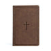 CSB Large Print Personal Size Reference Bible, Brown Leathertouch by Csb Bibles by Holman