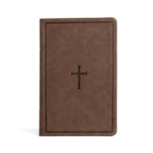 CSB Large Print Personal Size Reference Bible, Brown Leathertouch, Indexed by Csb Bibles by Holman