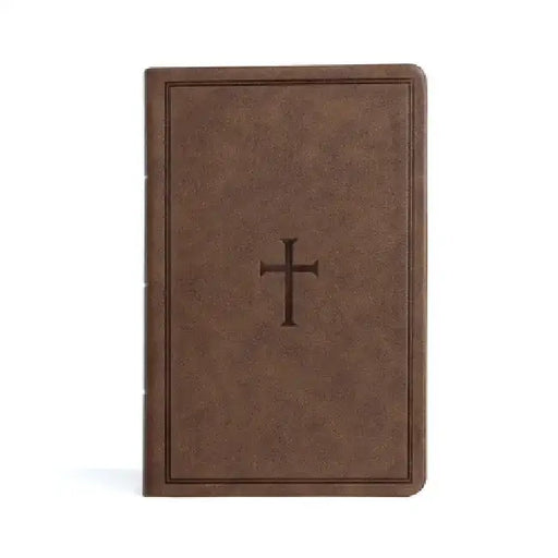 CSB Large Print Personal Size Reference Bible, Brown Leathertouch, Indexed by Csb Bibles by Holman