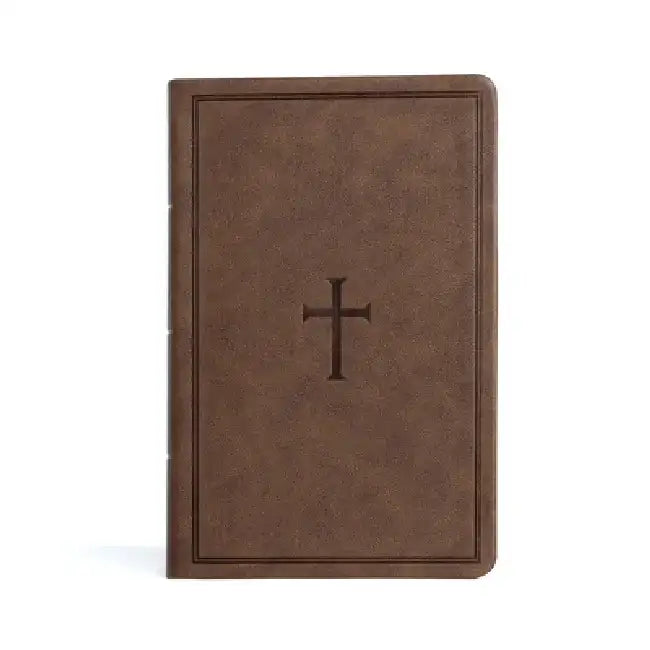 CSB Large Print Personal Size Reference Bible, Brown Leathertouch, Indexed by Csb Bibles by Holman