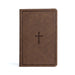CSB Large Print Personal Size Reference Bible, Brown Leathertouch, Indexed by Csb Bibles by Holman