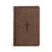 CSB Large Print Personal Size Reference Bible, Brown Leathertouch, Indexed by Csb Bibles by Holman