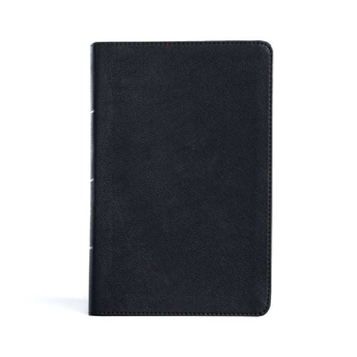 CSB Large Print Personal Size Reference Bible, Black Leathertouch, Indexed by Csb Bibles by Holman