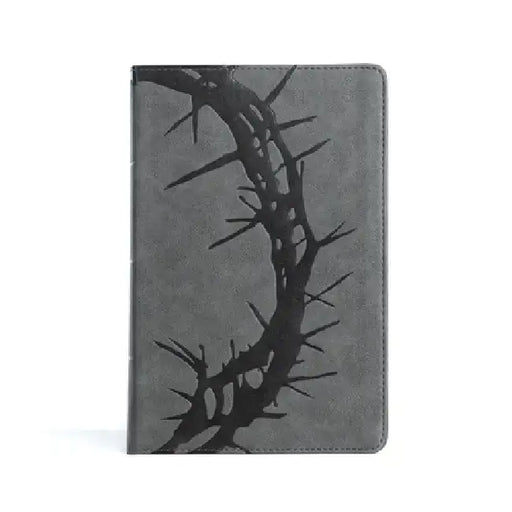 CSB Large Print Personal Size Reference Bible, Charcoal Leathertouch by Csb Bibles by Holman