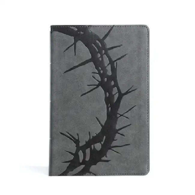 CSB Large Print Personal Size Reference Bible, Charcoal Leathertouch, Indexed by Csb Bibles by Holman