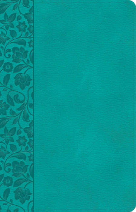 CSB Large Print Personal Size Reference Bible, Teal Leathertouch, Indexed by Csb Bibles by Holman