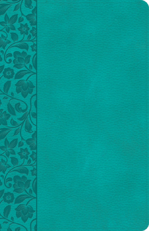 CSB Large Print Personal Size Reference Bible, Teal Leathertouch, Indexed by Csb Bibles by Holman