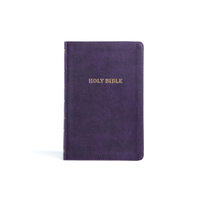 KJV Thinline Bible, Purple Leathertouch by Holman Bible Publishers
