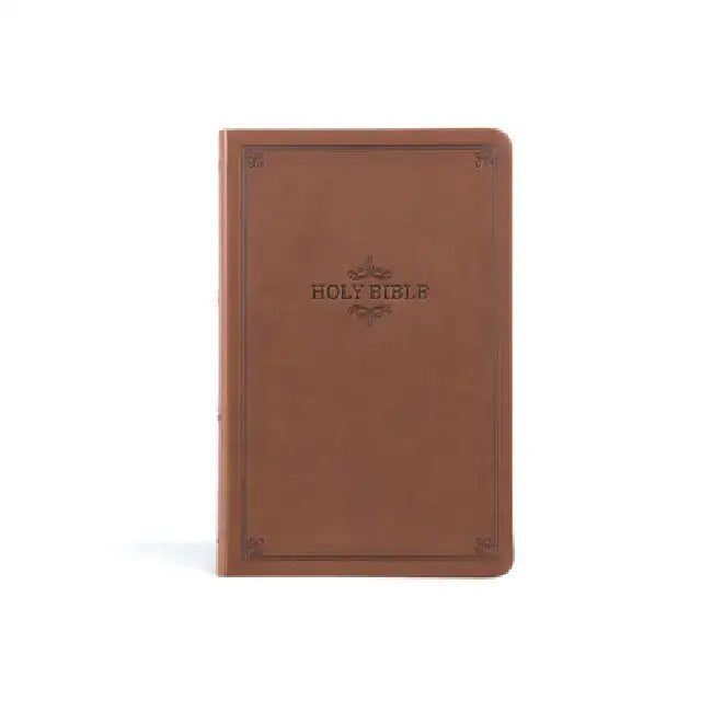 KJV Thinline Bible, Value Edition, Brown Leathertouch by Holman Bible Publishers