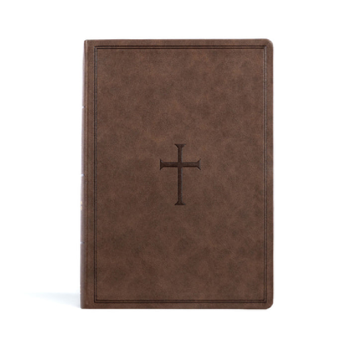 CSB Super Giant Print Reference Bible, Brown Leathertouch, Indexed by Csb Bibles by Holman