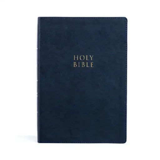 CSB Super Giant Print Reference Bible, Navy Leathertouch by Csb Bibles by Holman