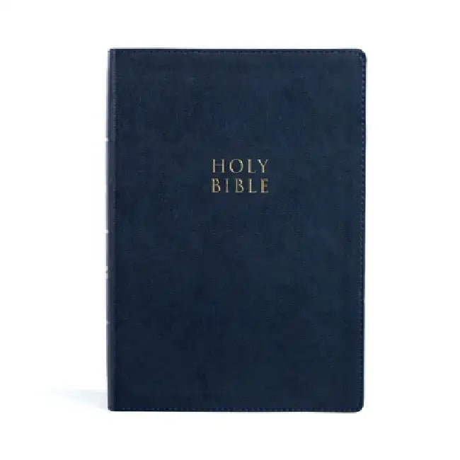 CSB Super Giant Print Reference Bible, Navy Leathertouch by Csb Bibles by Holman