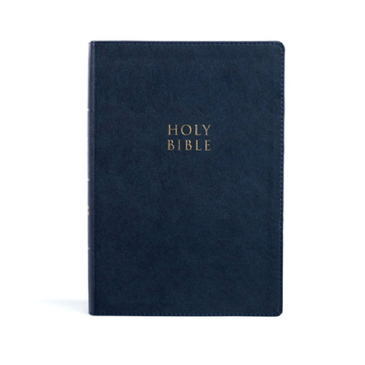 CSB Super Giant Print Reference Bible, Navy Leathertouch, Indexed by Csb Bibles by Holman