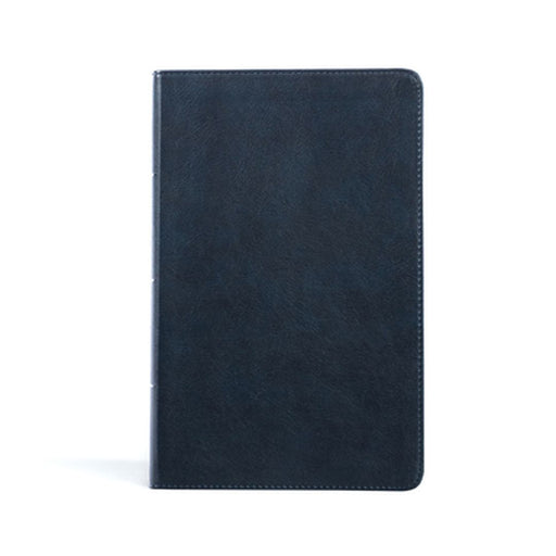 CSB Single-Column Personal Size Bible, Navy Leathertouch by Csb Bibles by Holman
