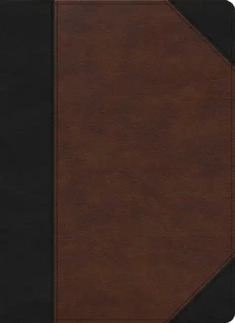 CSB Verse-By-Verse Reference Bible, Black/Brown Leathertouch by Csb Bibles by Holman