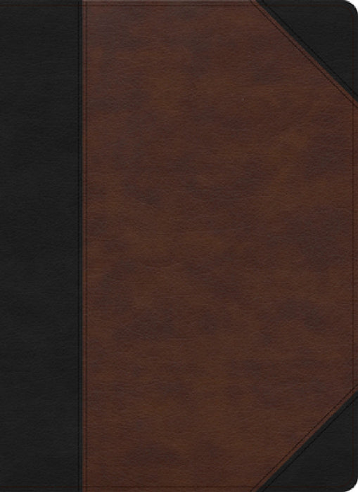 CSB Verse-By-Verse Reference Bible, Black/Brown Leathertouch by Csb Bibles by Holman