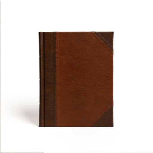 CSB Notetaking Bible, Large Print Edition, Brown/Tan Leathertouch by Csb Bibles by Holman