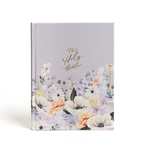 CSB Notetaking Bible, Large Print Hosanna Revival Edition, Lavender/Peach Cloth-Over-Board by Csb Bibles by Holman