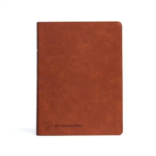 CSB Life Counsel Bible, Burnt Sienna Leathertouch, Indexed: Practical Wisdom for All of Life by New Growth Press