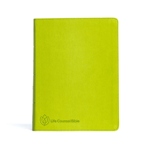 CSB Life Counsel Bible, Grass Green Leathertouch, Indexed: Practical Wisdom for All of Life by New Growth Press