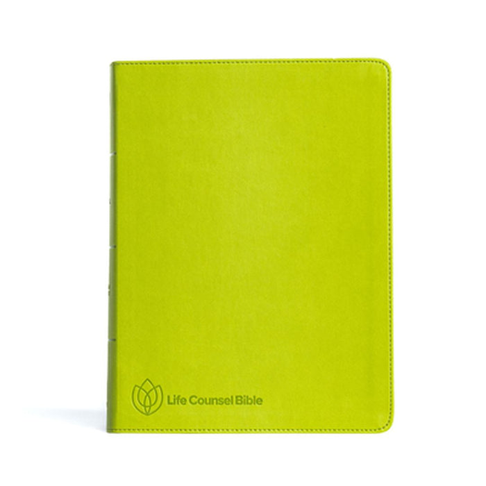 CSB Life Counsel Bible, Grass Green Leathertouch, Indexed: Practical Wisdom for All of Life by New Growth Press