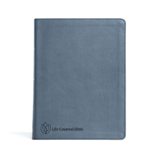 CSB Life Counsel Bible, Slate Blue Leathertouch, Indexed: Practical Wisdom for All of Life by New Growth Press, Csb Bibles by Holman