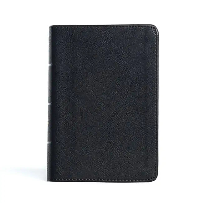 CSB Large Print Compact Reference Bible, Black Leathertouch by Csb Bibles by Holman
