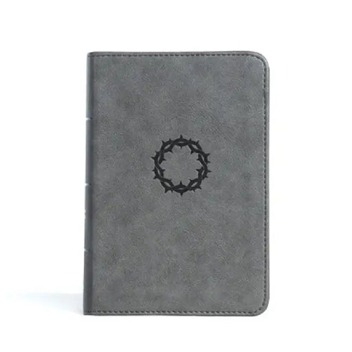 CSB Large Print Compact Reference Bible, Stone Leathertouch by Csb Bibles by Holman
