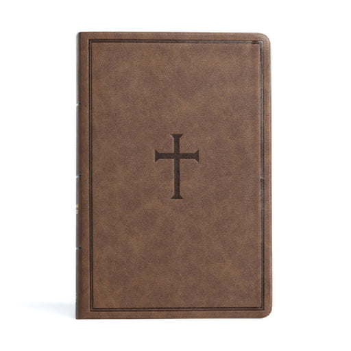 CSB Giant Print Reference Bible, Brown Leathertouch, Indexed by Csb Bibles by Holman