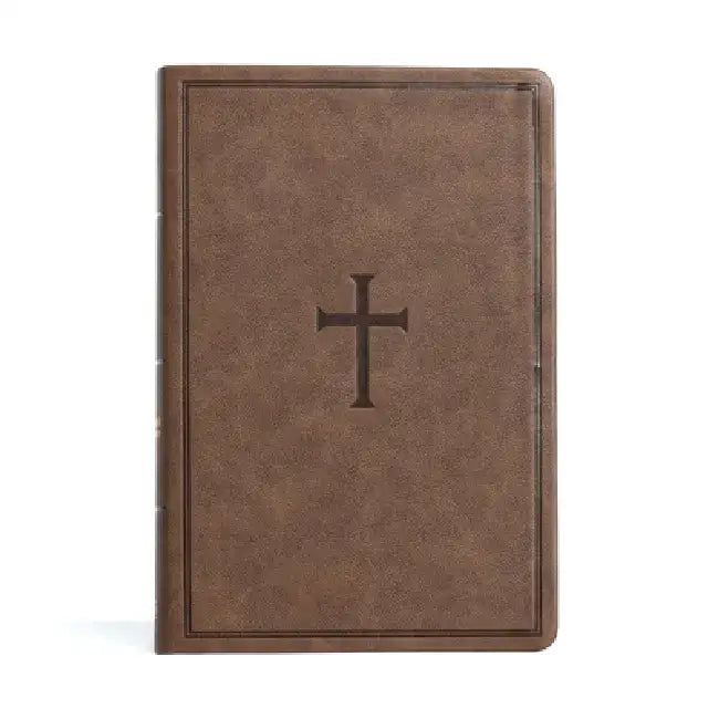 CSB Giant Print Reference Bible, Brown Leathertouch, Indexed by Csb Bibles by Holman