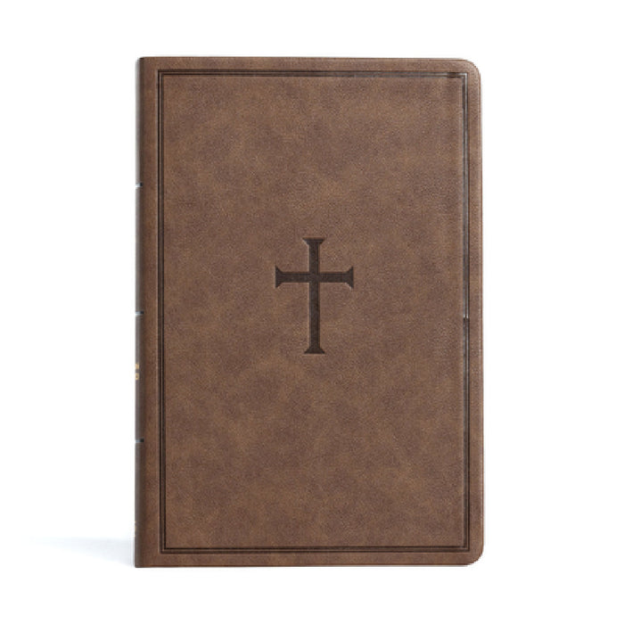 CSB Giant Print Reference Bible, Brown Leathertouch, Indexed by Csb Bibles by Holman