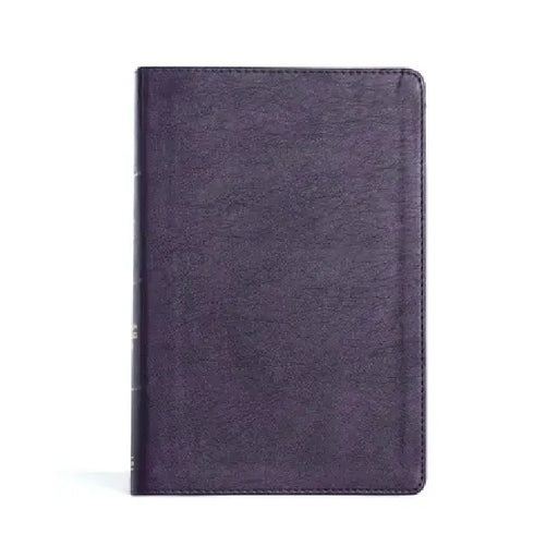 CSB Giant Print Reference Bible, Plum Leathertouch, Indexed by Csb Bibles by Holman