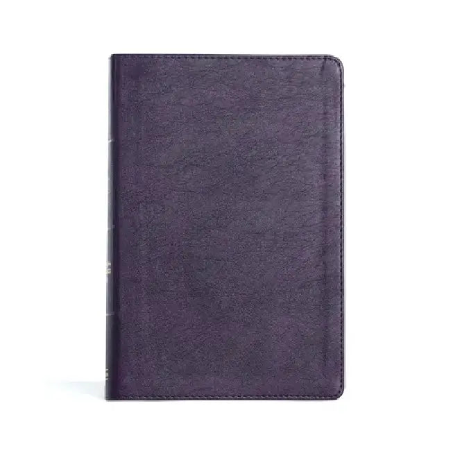 CSB Giant Print Reference Bible, Plum Leathertouch, Indexed by Csb Bibles by Holman