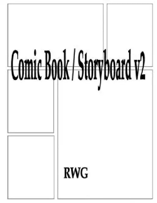 Comic Book / Storyboard v2: 150 Pages 8.5" X 11" by Rwg