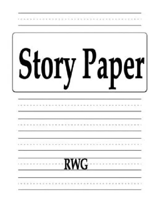 Story Paper: 100 Pages 8.5" X 11" by Rwg