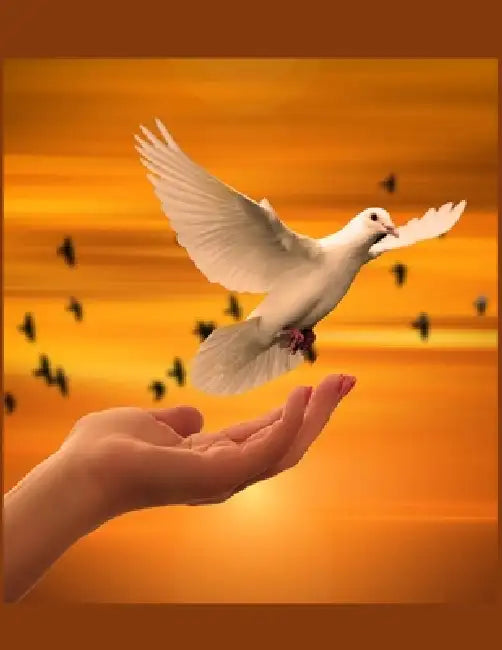 The Dove Christian Inspirational Notebook: 100 Pages 8.5" X 11" Wide Ruled Line Paper by Rwg