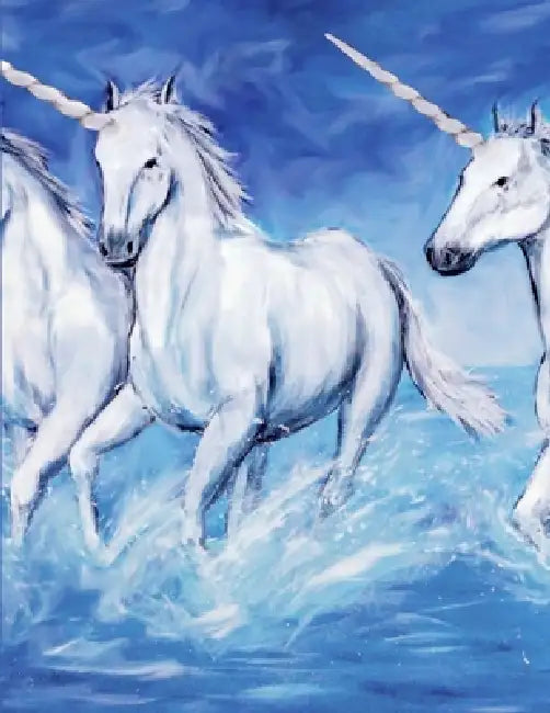 Unicorn Notebook: 100 Pages 8.5" X 11" Wide Ruled Line Paper by Rwg