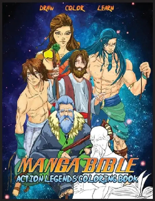 Manga Bible Action Legends: Coloring Book by Javier H. Ortiz