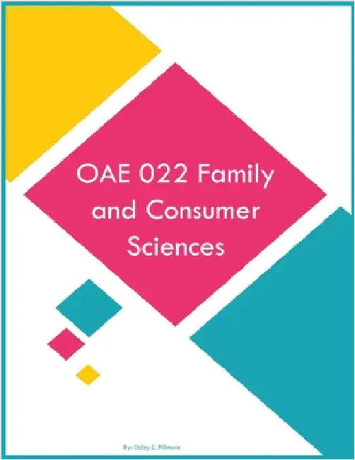 OAE 022 Family and Consumer Sciences by Fillmore, Daisy Z.