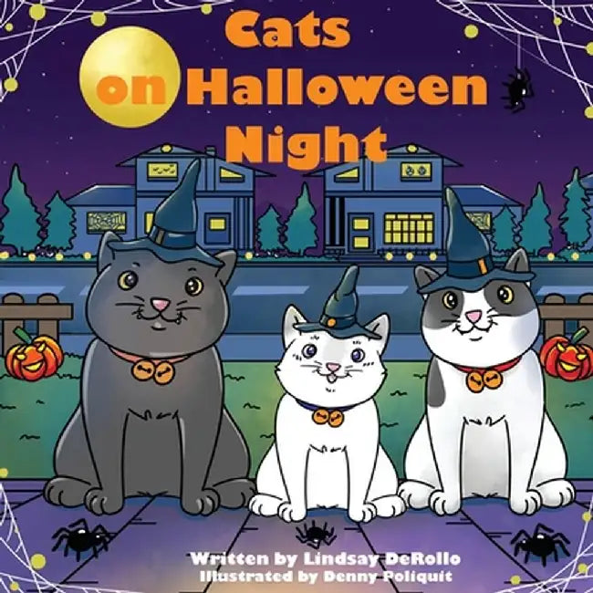 Cats on Halloween Night by Lindsay Derollo